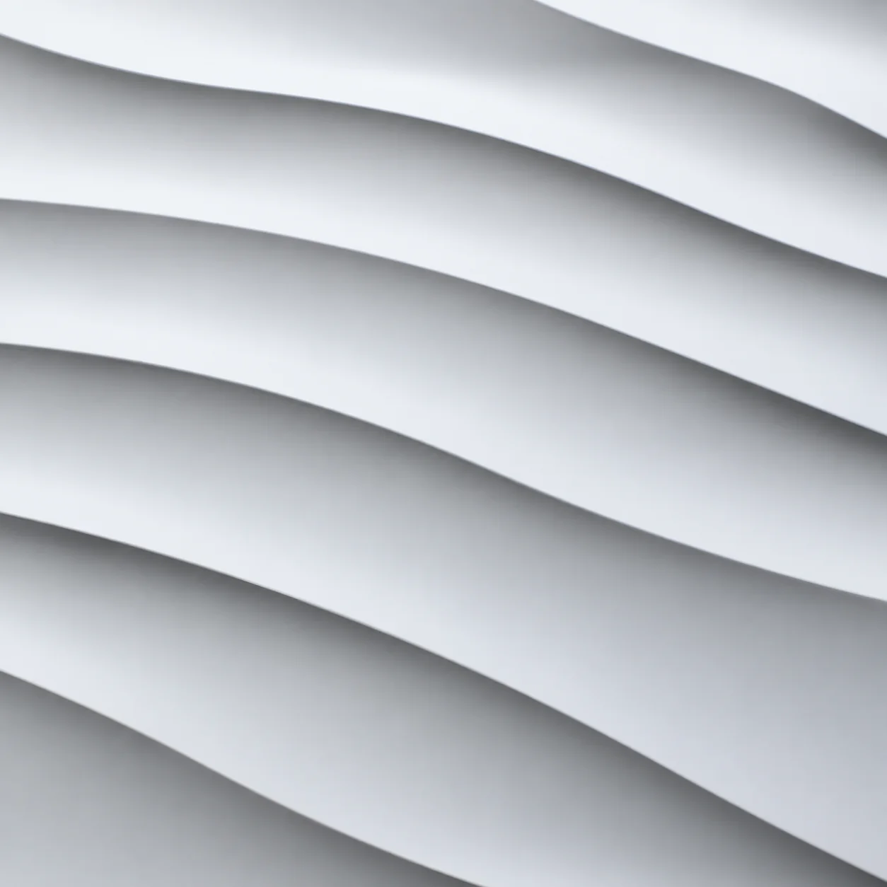 White flowing relief wall surface